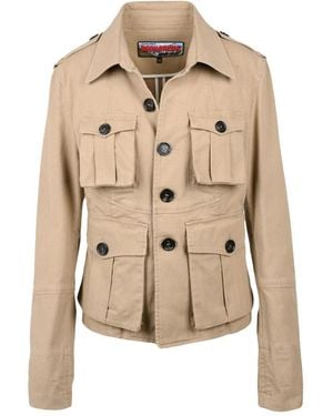 DSquared² Jassen ,Bruin ,Katoen Ranger Jacket - Naturel