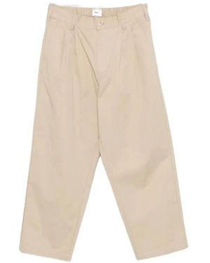 Obey Straight Trousers - Natural