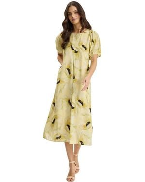 iN FRONT Midi Dresses - Amarillo