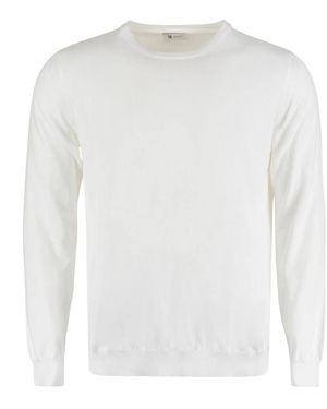 THE (Alphabet) Round-Neck Knitwear - Blanc