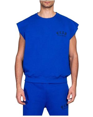 Cor Sine Labe Doli Sleeveless Tops - Blue