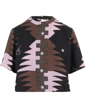 PUCCI Valdimontone Print Seidenoberteil - Schwarz