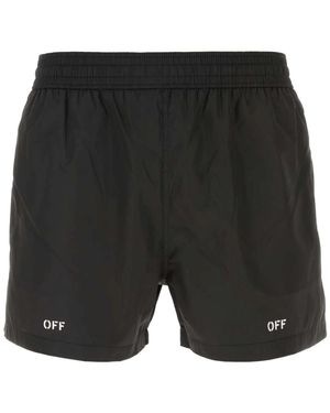 Off-White c/o Virgil Abloh Off-Whitecostume Da Bagno Con Stampa - Nero
