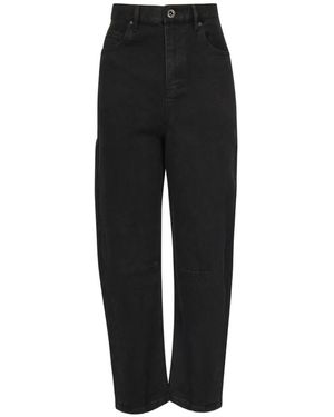 Self-Portrait Loose Fit Jeans - Black