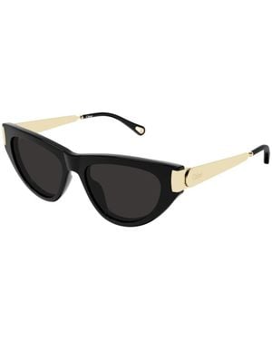 Chloé Ch0350S Cat-Eye Sonnenbrille - Schwarz