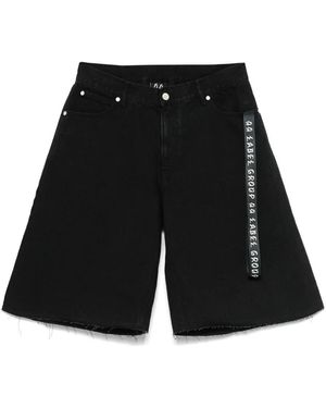 44 Label Group Denim Shorts - Black