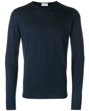 John Smedley Round-Neck Knitwear - Blauw