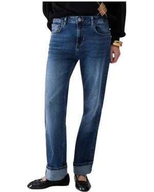 Liu Jo Jeans ,Blauw ,Denim Jean Denim Recto