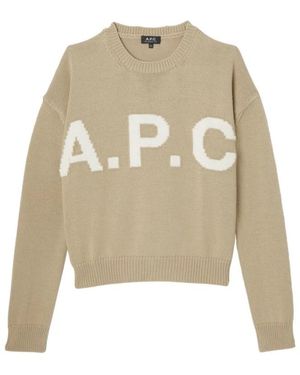 A.P.C. Round-Neck Knitwear - Neutro