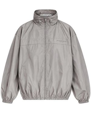 Alexander Wang Oversized Trackjack Met Opstaande Kraag - Grijs