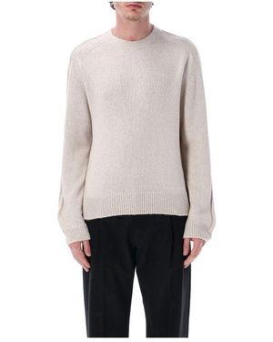 Our Legacy Seiden True Roundneck Strickwaren Auster - Grau