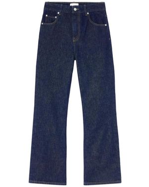 Ganni Rechte Jeans - Blauw