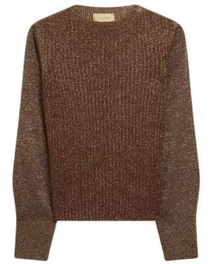 Momoní Round-Neck Knitwear - Marrón