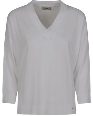 Herno Maglia Scollo A V - Grijs