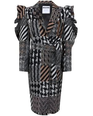 Moschino Belted Coats - Negro
