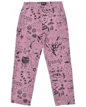 RIPNDIP Straight Trousers - Red