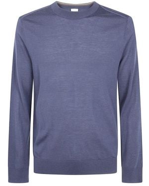 Paul Smith Round-Neck Strickwaren - Blau