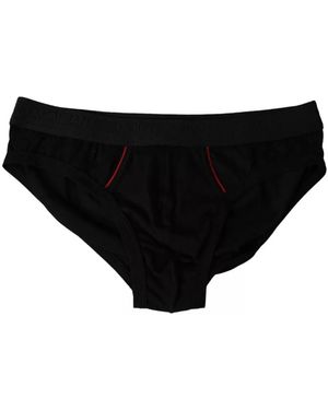 Dolce & Gabbana Ondergoed ,Zwart ,Katoen Underwear Briefs Katoen