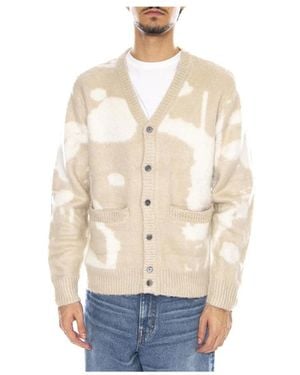 Obey Cardigan Luka Splatter - Natur