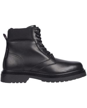 Tommy Hilfiger Lace-Up Boots - Black