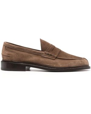 Tricker's Klassischer Leder Loafer Schuh - Braun