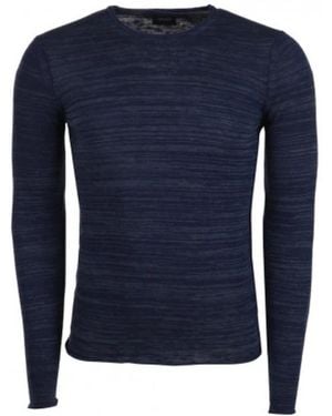 Emporio Armani Long Sleeve T-Shirts - Blue