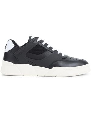 Celine Ct-09 Leather, Rubber And Mesh Trainers - Blue