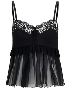Chloé Tops ,Zwart ,Mouwloze Tops