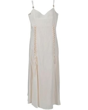 Twinset Midi Dresses - Blanco
