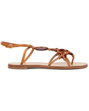 Alberta Ferretti Flat Sandals - Brown