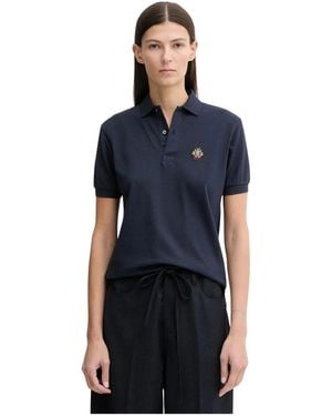 Bally Geborduurd Poloshirt - Blauw