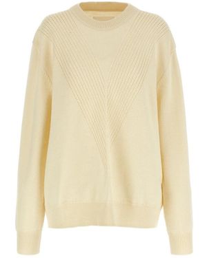 Jil Sander Round-Neck Knitwear - Natural