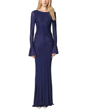 TWENTYFOUR Kleedjes ,Blauw ,Polyester Algedi Lange Jurk