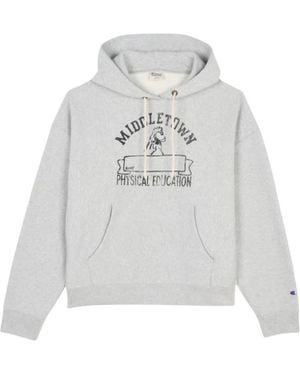Champion Hoodies & Sweatvesten ,Grijs ,Katoen Reverse Weave Hoodie
