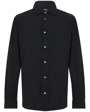 Fedeli Klassiek Overhemd Met Lange Mouwen - Blauw