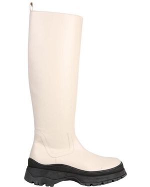 STAUD Bow Tall Boots - Weiß