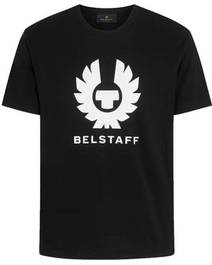 Belstaff Tops ,Zwart ,Katoen Phoenix T-Shirt