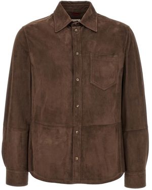 Brunello Cucinelli Leather Jackets - Brown