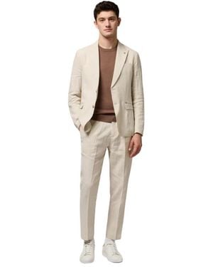 Gianni Lupo Single Breasted Suits - Natural