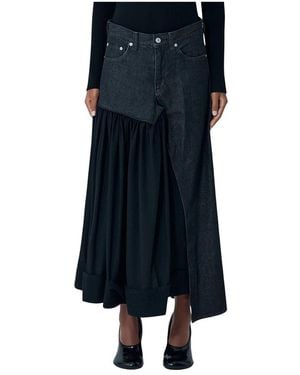Yohji Yamamoto Midi Skirts - Blu