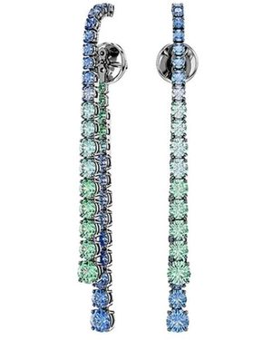 Swarovski Matrix Drop Ohrringe - Blau