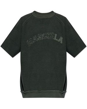 Maison Margiela Sweatshirt Met Logo - Groen