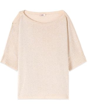 Oltre Round-Neck Knitwear - Neutro