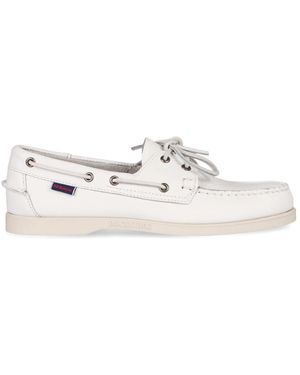 Sebago Leder Bootsschuhe - Weiß