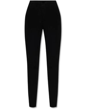 Saint Laurent Saint Laurent Drawstring Fitted Trousers - Black