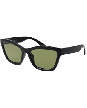 Serengeti Cat Eye Polarisierte Vollrand-Sonnenbrille - Grün