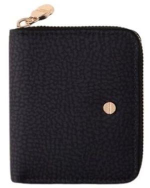 Borbonese Portafoglio Zip Around - Schwarz