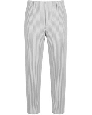Issey Miyake Slim-Fit Trousers - Grey