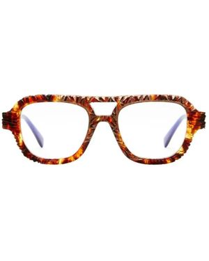 Kuboraum S6 Carved Glasses - Bruin