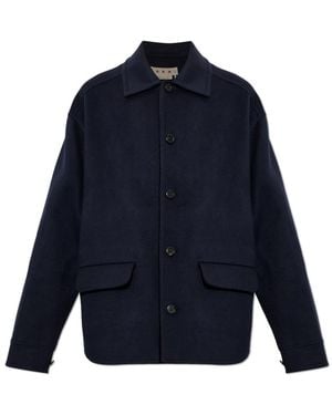 Marni Jassen ,Blauw ,Wol Korte Jas